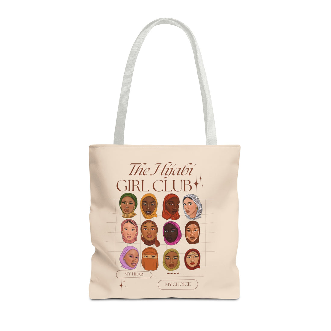 Hijabi Girl Club Cream - Tote Bag