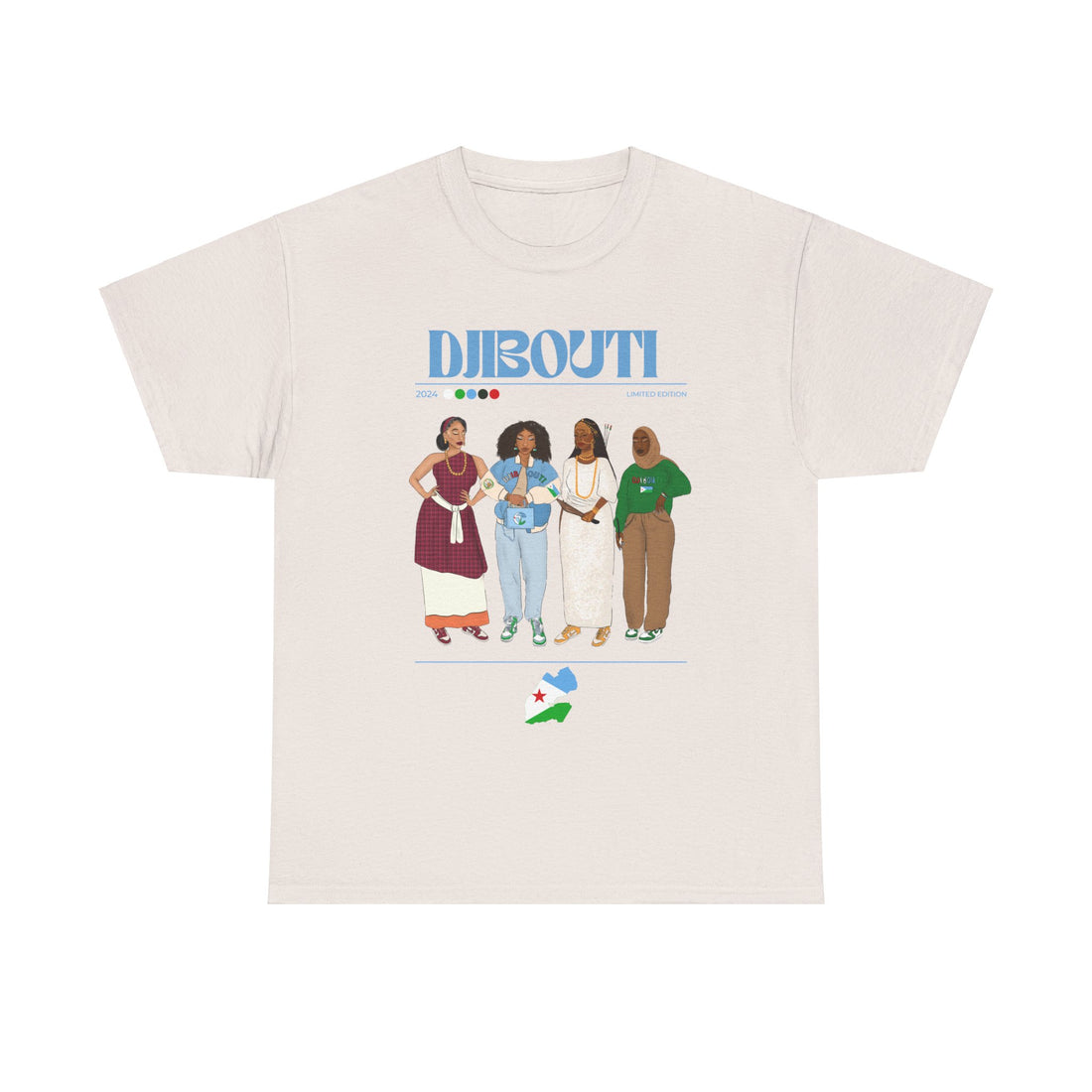 Djibouti x Streetwear Series - Unisex Heavy Cotton Tee