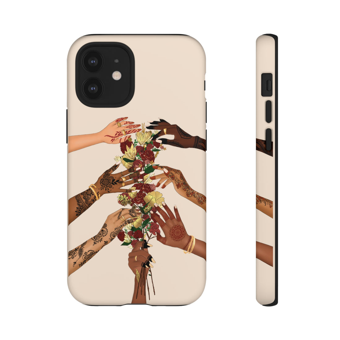 Henna & Flower Hands - Phone Case