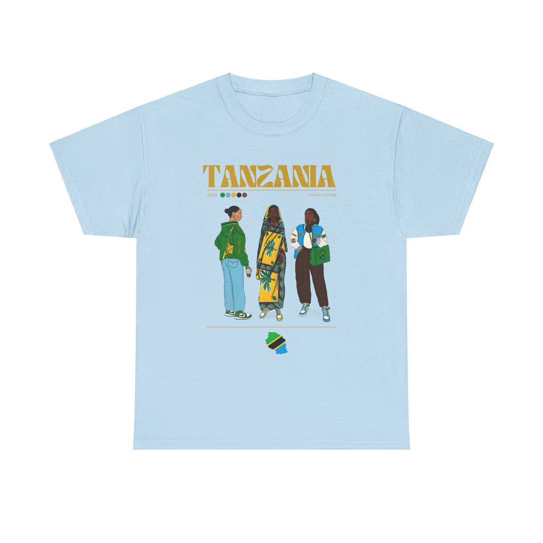 Tanzania x Streetwear Series - Unisex Heavy Cotton Tee