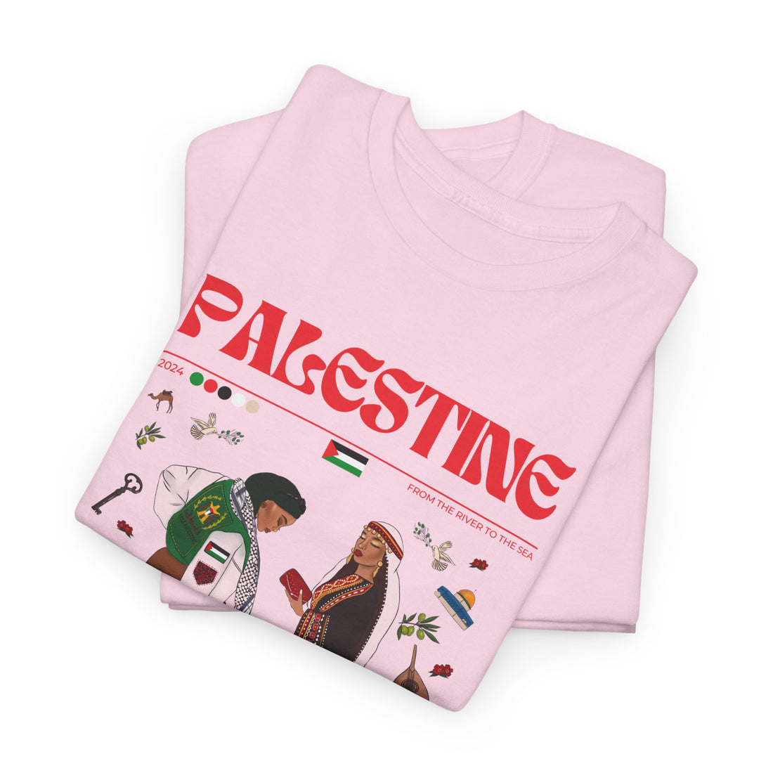 Palestine x Streetwear Series - Unisex Heavy Cotton Tee