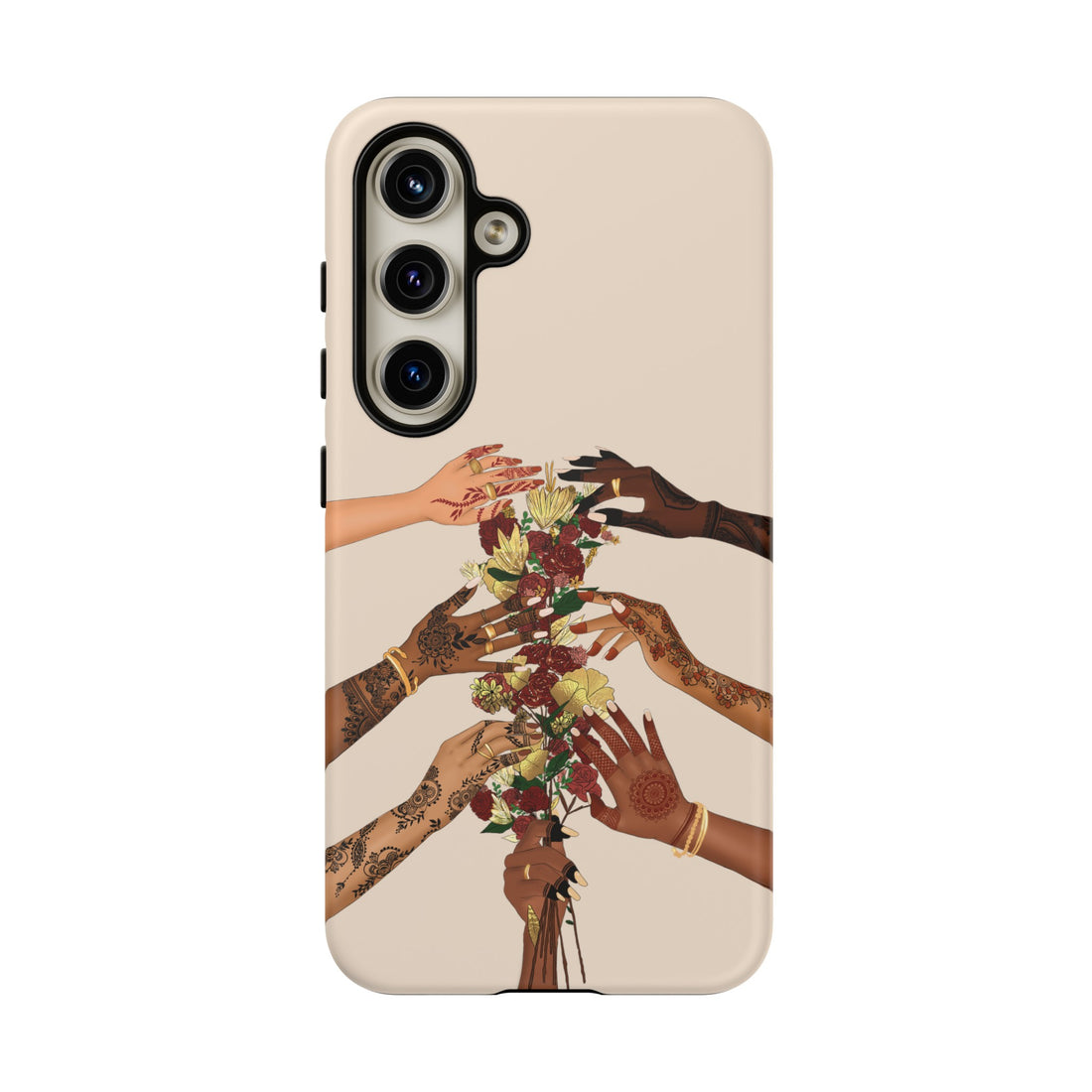 Henna & Flower Hands - Phone Case