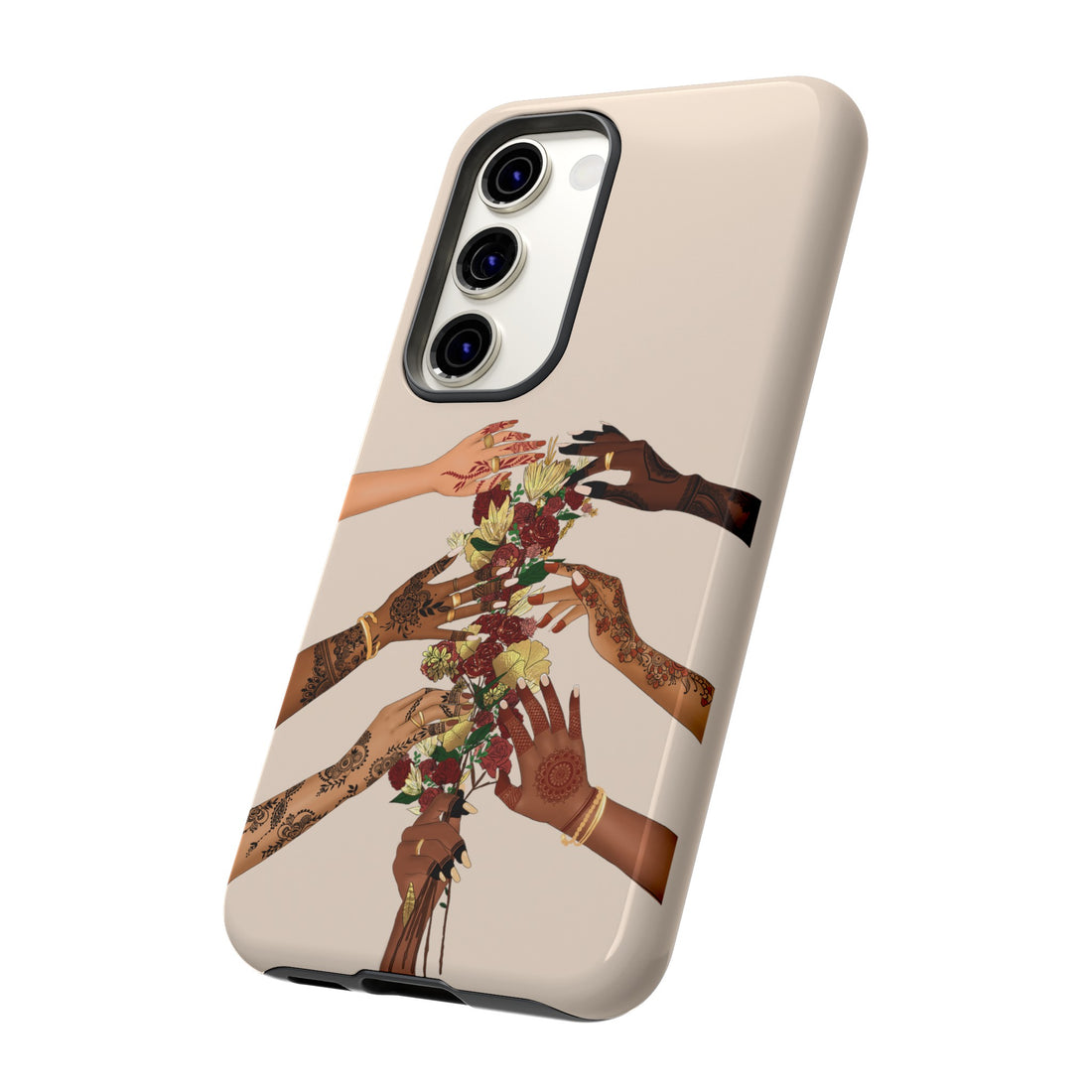 Henna & Flower Hands - Phone Case