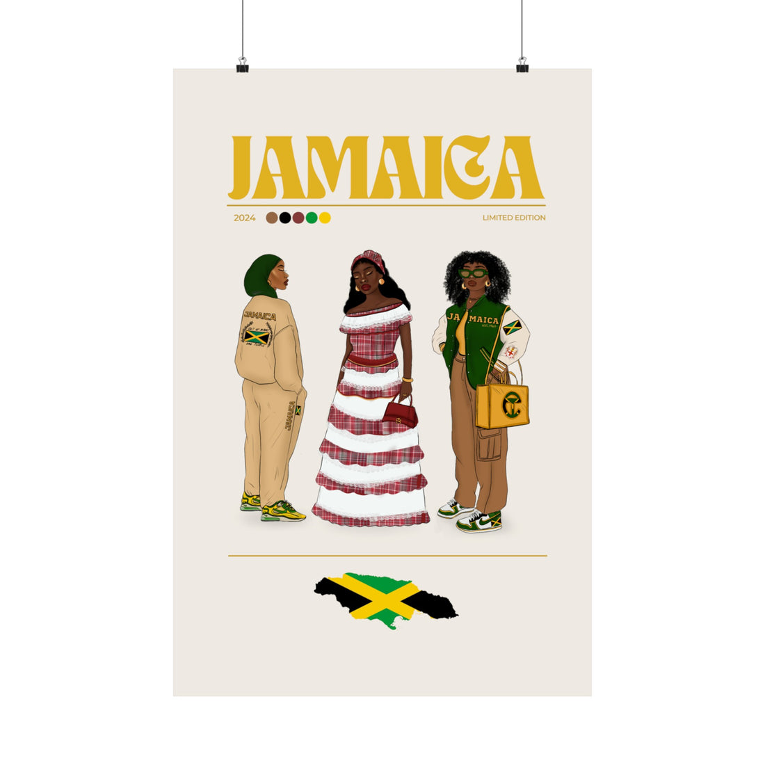 Jamaica x Streetwear - Matte Vertical Posters