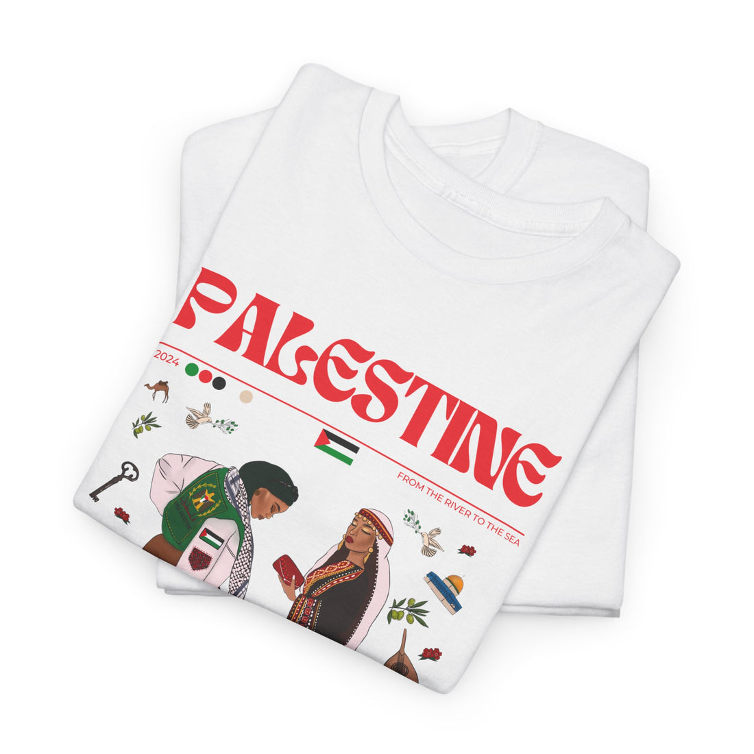 Palestine x Streetwear Series - Unisex Heavy Cotton Tee