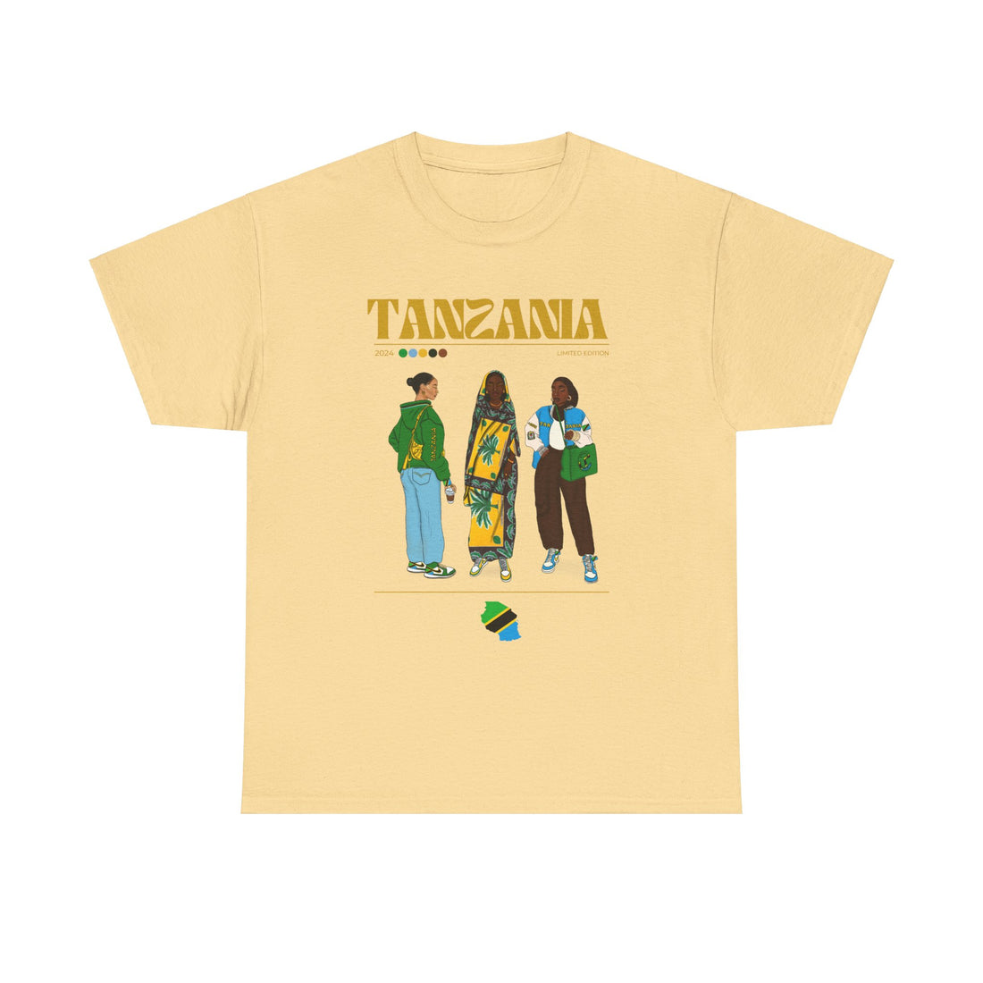 Tanzania x Streetwear Series - Unisex Heavy Cotton Tee