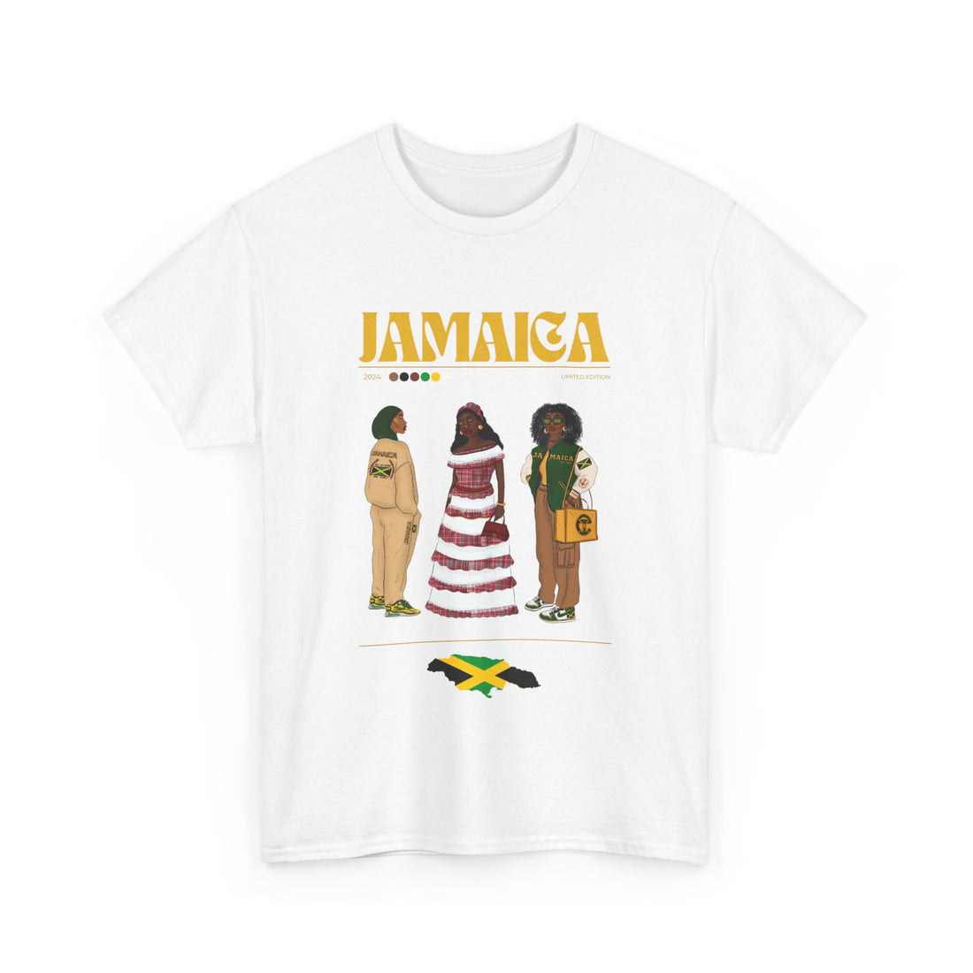 Jamaica x Streetwear Series - Unisex Heavy Cotton Tee