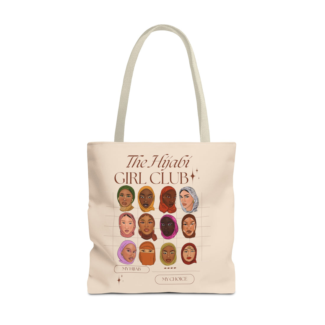 Hijabi Girl Club Cream - Tote Bag