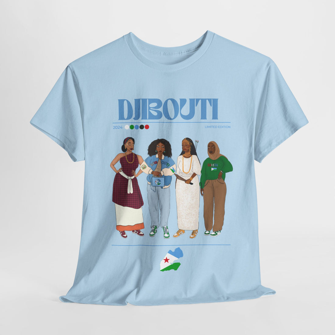 Djibouti x Streetwear Series - Unisex Heavy Cotton Tee