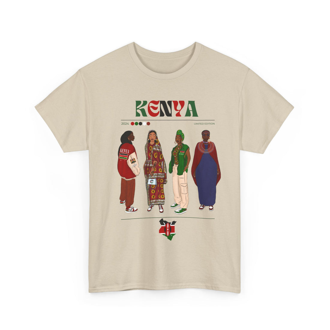 Kenya x Streetwear Series - Unisex Heavy Cotton Tee