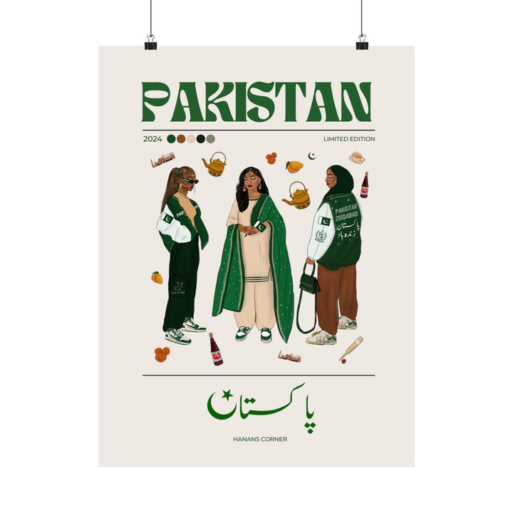 Pakistan x Streetwear - Matte Vertical Posters