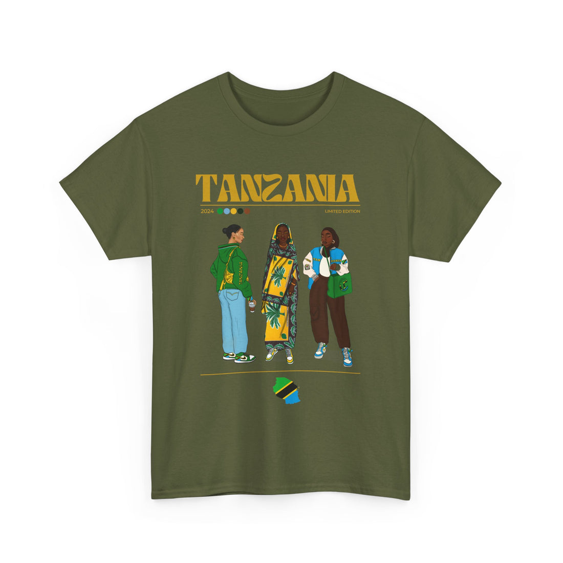 Tanzania x Streetwear Series - Unisex Heavy Cotton Tee