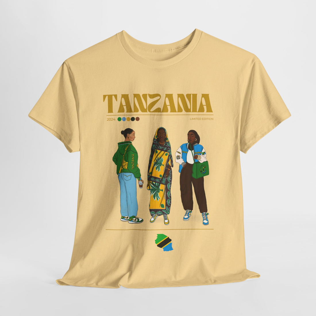 Tanzania x Streetwear Series - Unisex Heavy Cotton Tee