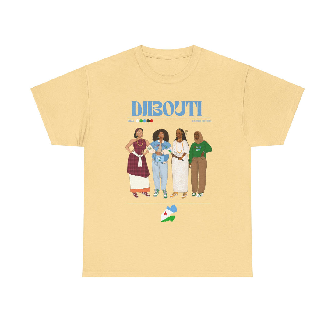 Djibouti x Streetwear Series - Unisex Heavy Cotton Tee