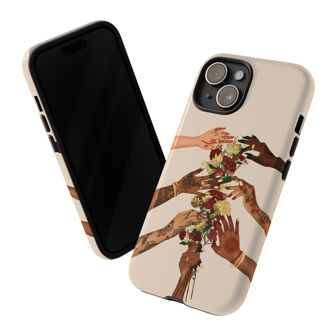 Henna & Flower Hands - Phone Case