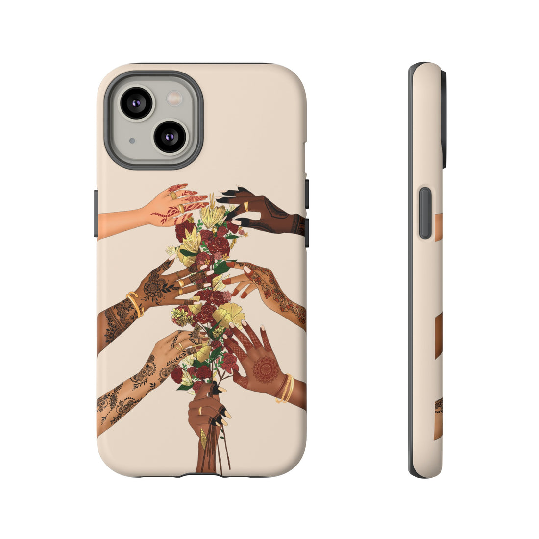 Henna & Flower Hands - Phone Case