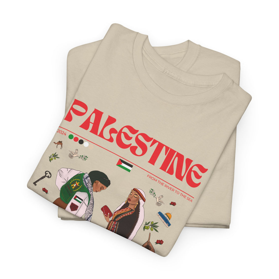 Palestine x Streetwear Series - Unisex Heavy Cotton Tee