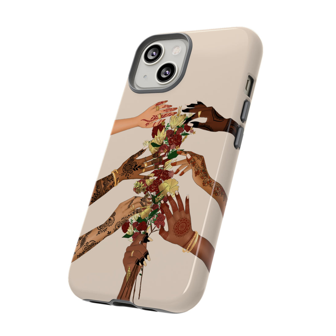 Henna & Flower Hands - Phone Case