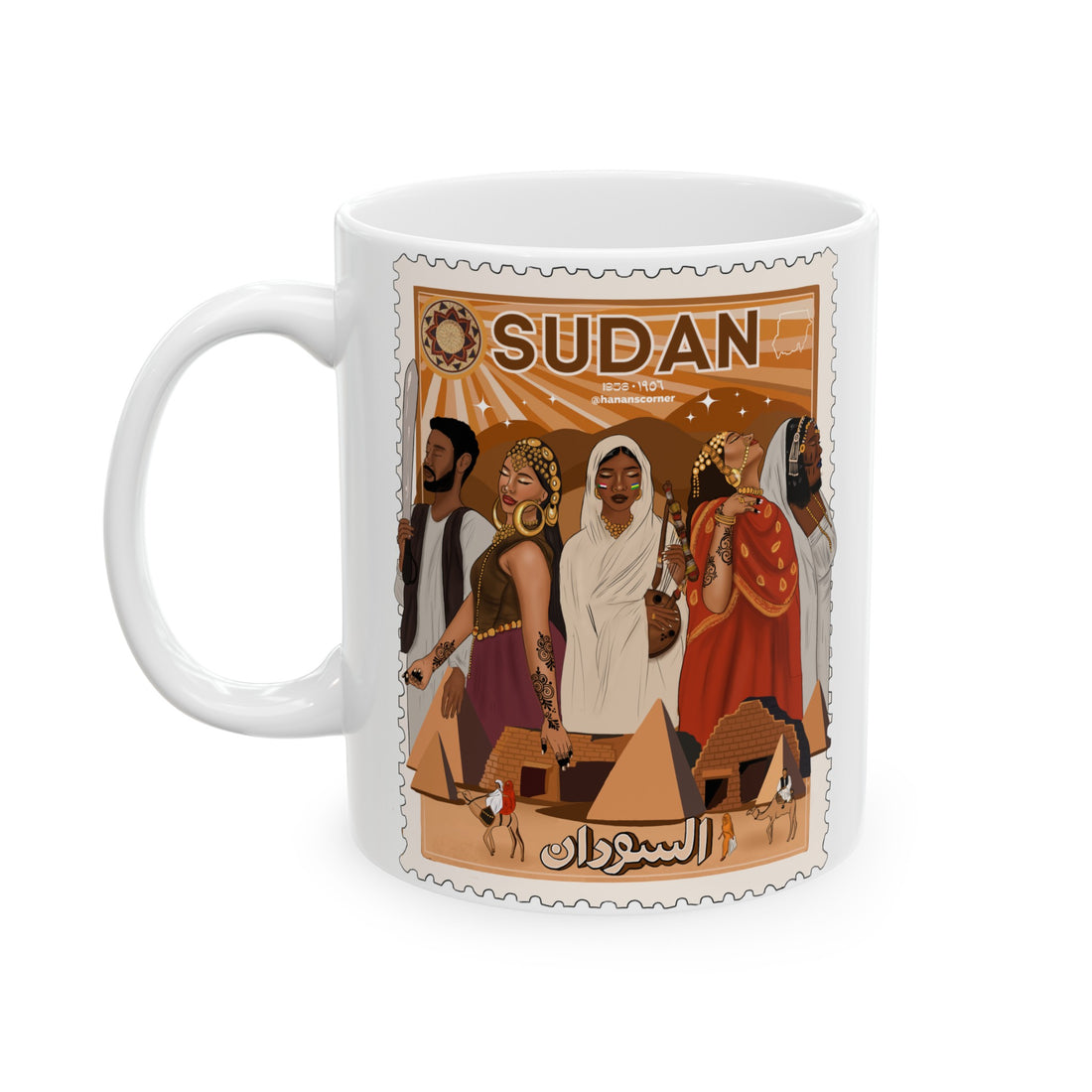 Sudan Independence Day - Ceramic Mug, (11oz, 15oz)