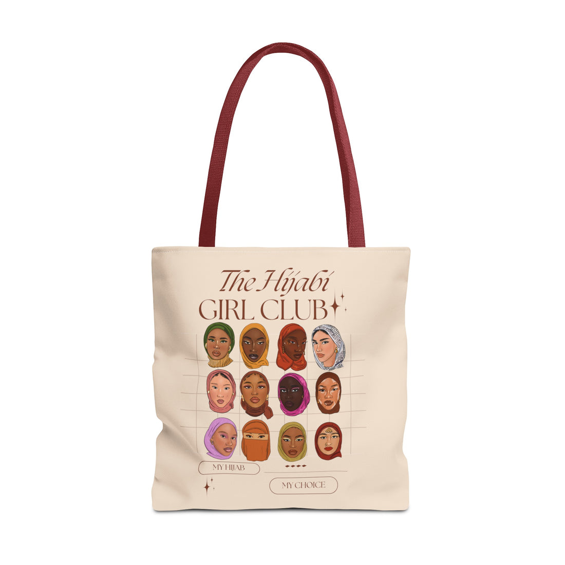 Hijabi Girl Club Cream - Tote Bag