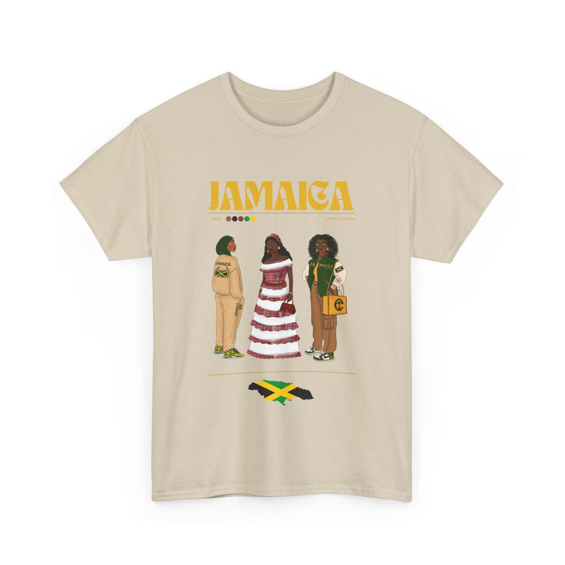 Jamaica x Streetwear Series - Unisex Heavy Cotton Tee