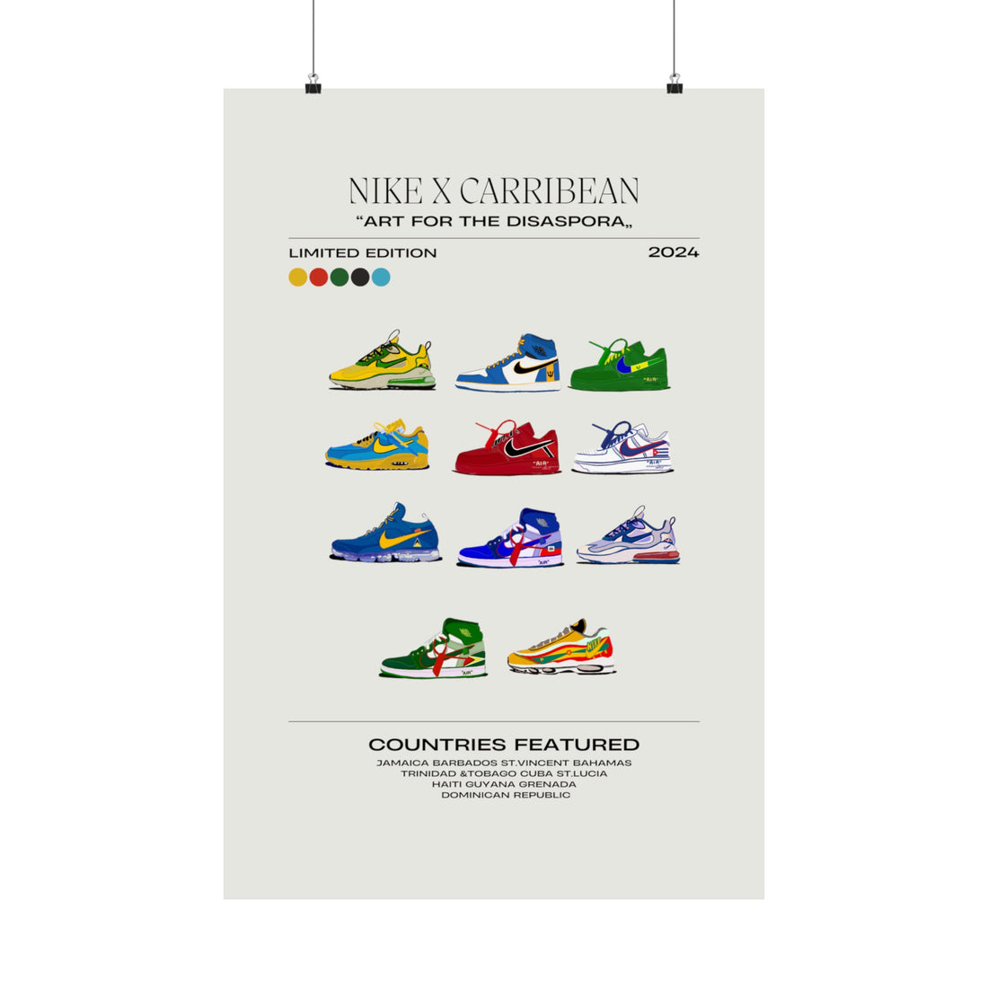 NIKE X Caribbean Matte Vertical Posters