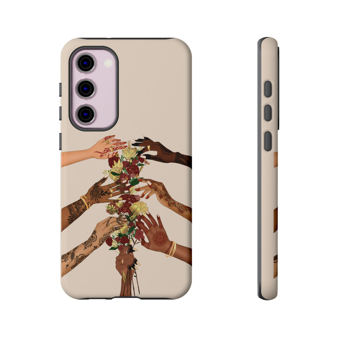 Henna & Flower Hands - Phone Case