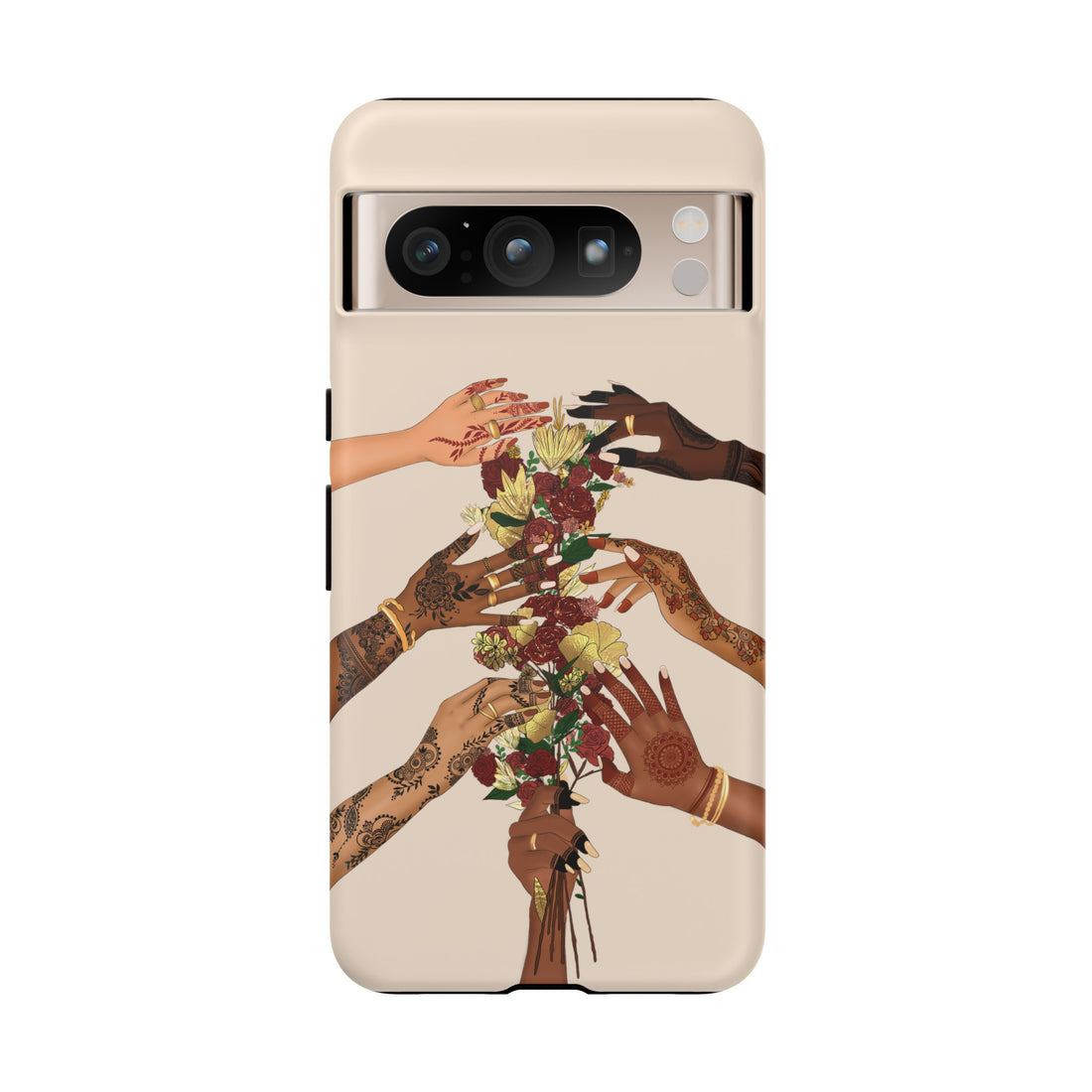 Henna & Flower Hands - Phone Case