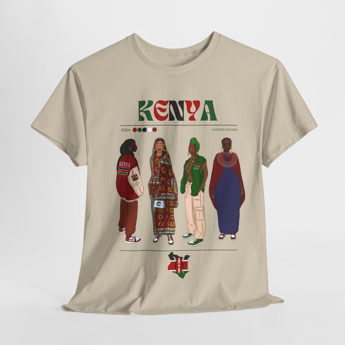 Kenya x Streetwear Series - Unisex Heavy Cotton Tee