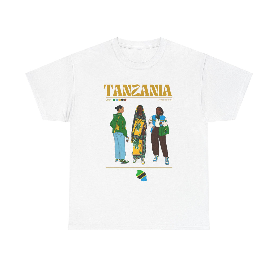 Tanzania x Streetwear Series - Unisex Heavy Cotton Tee