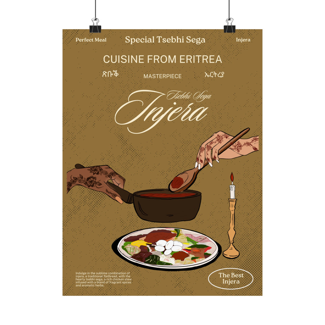 Eritrea Tsebhi Sega - (Kitchen Art) Matte Vertical Posters
