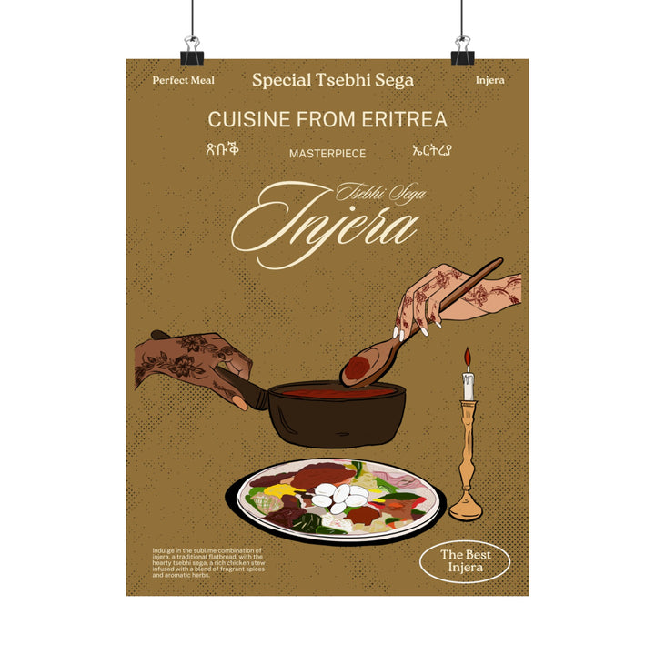 Eritrea Tsebhi Sega - (Kitchen Art) Matte Vertical Posters