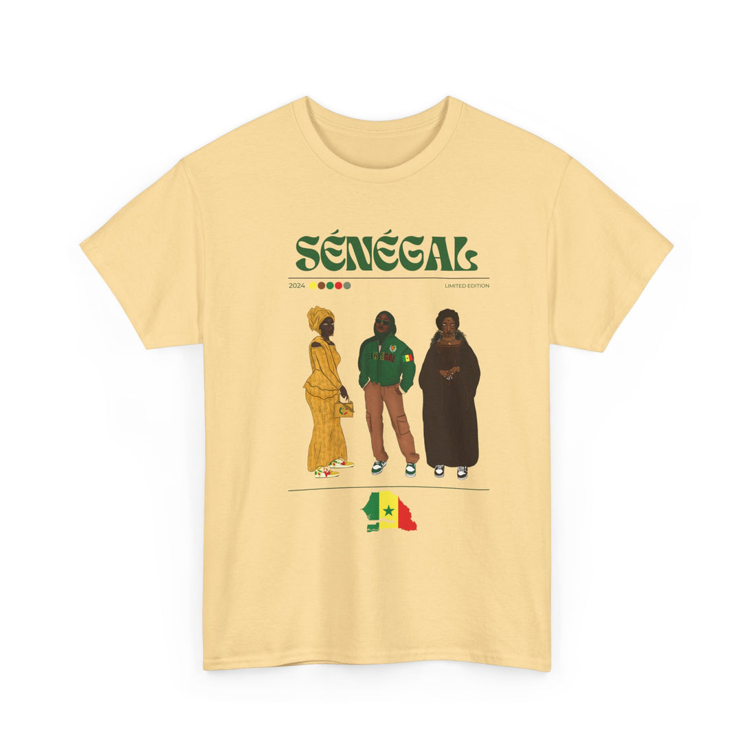 Senegal x Streetwear Series - Unisex Heavy Cotton Tee