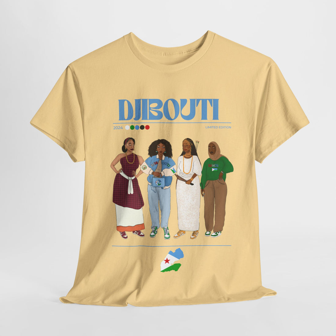 Djibouti x Streetwear Series - Unisex Heavy Cotton Tee