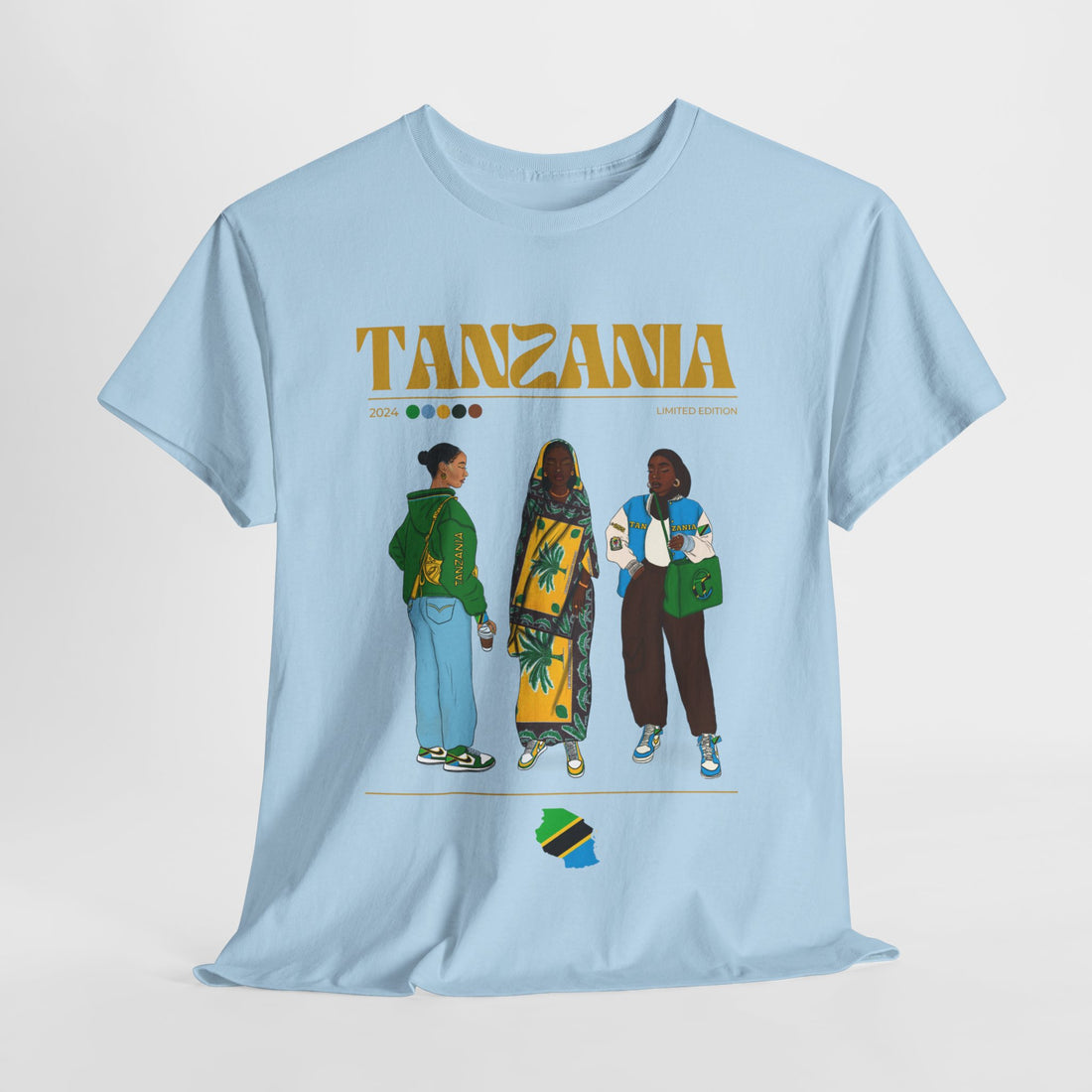 Tanzania x Streetwear Series - Unisex Heavy Cotton Tee