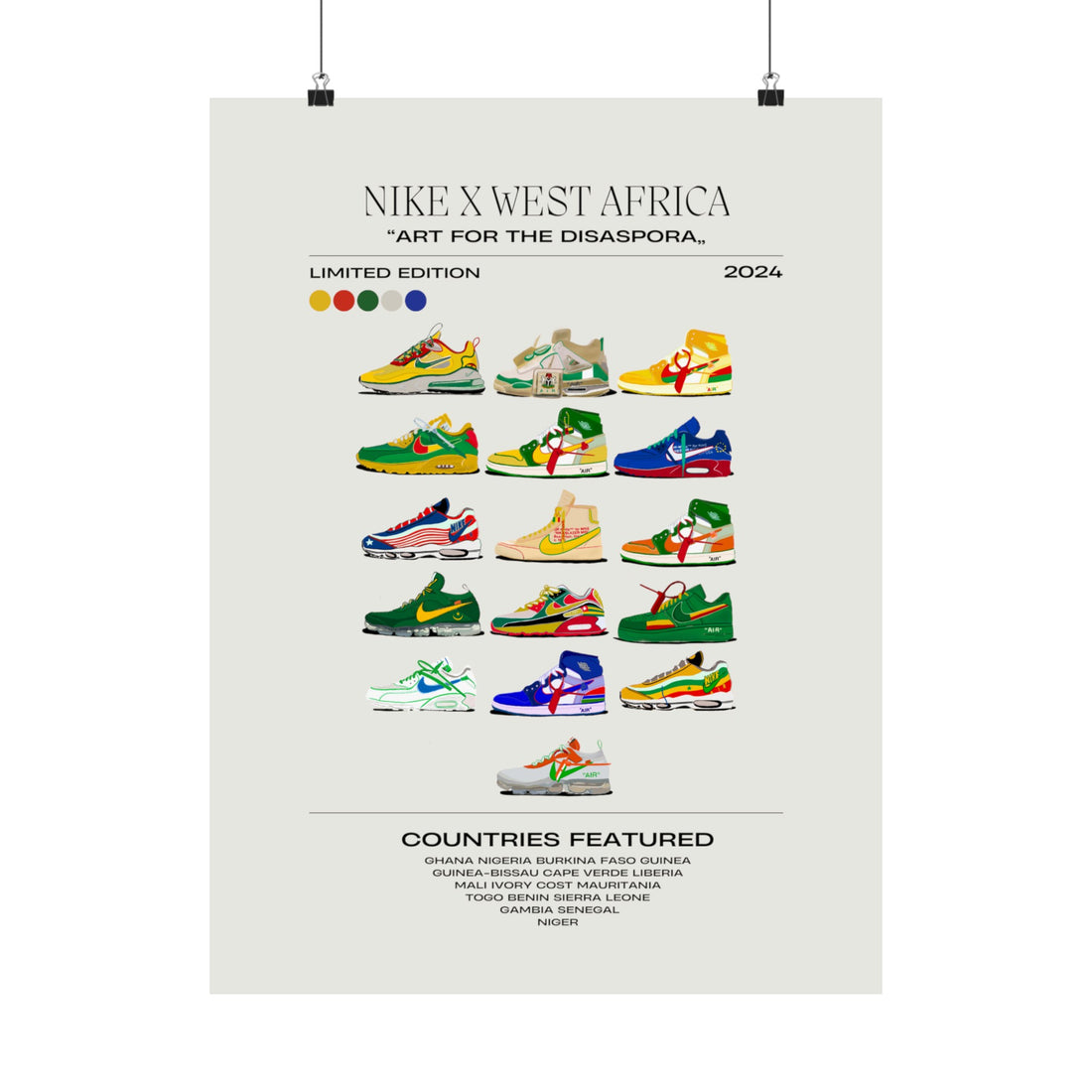 NIKE X West Africa - Matte Vertical Posters