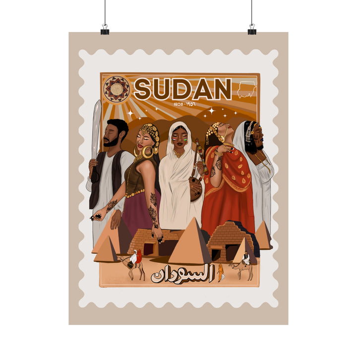 Sudan Independence - Matte Vertical Posters