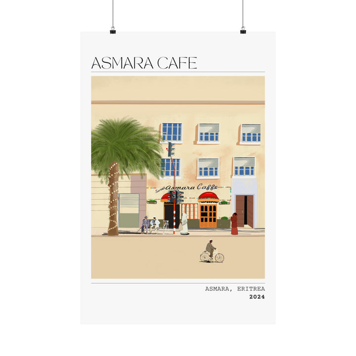 Asmara Cafe - Matte Vertical Posters