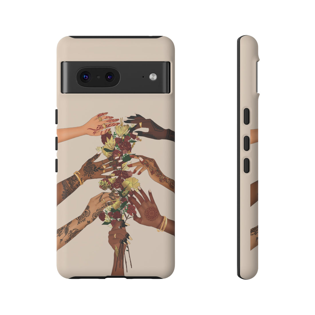 Henna & Flower Hands - Phone Case