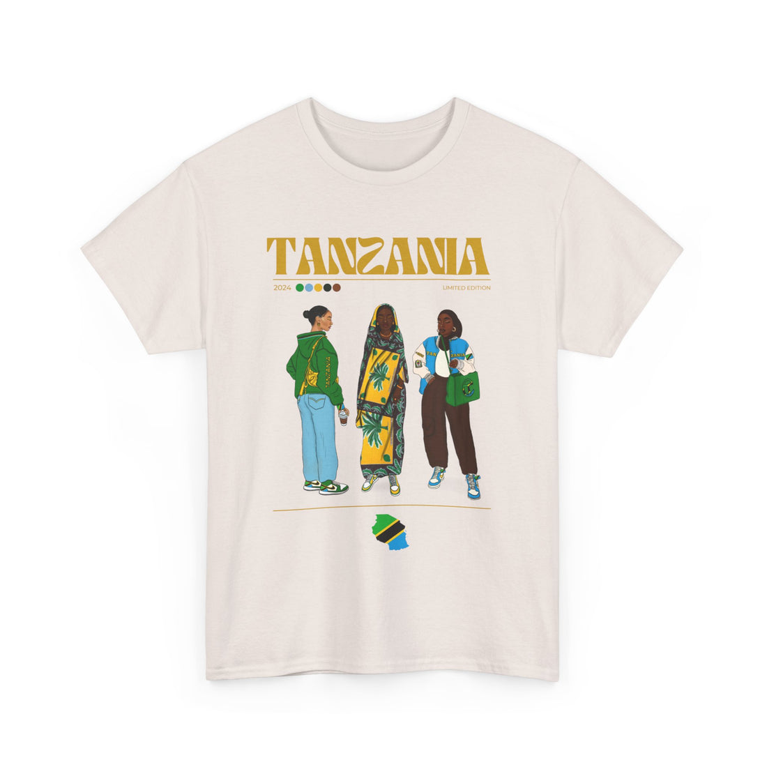 Tanzania x Streetwear Series - Unisex Heavy Cotton Tee