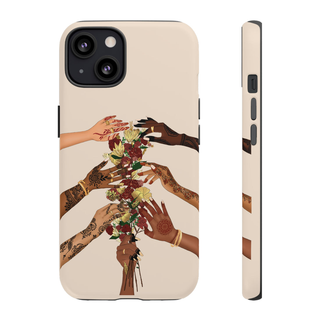 Henna & Flower Hands - Phone Case