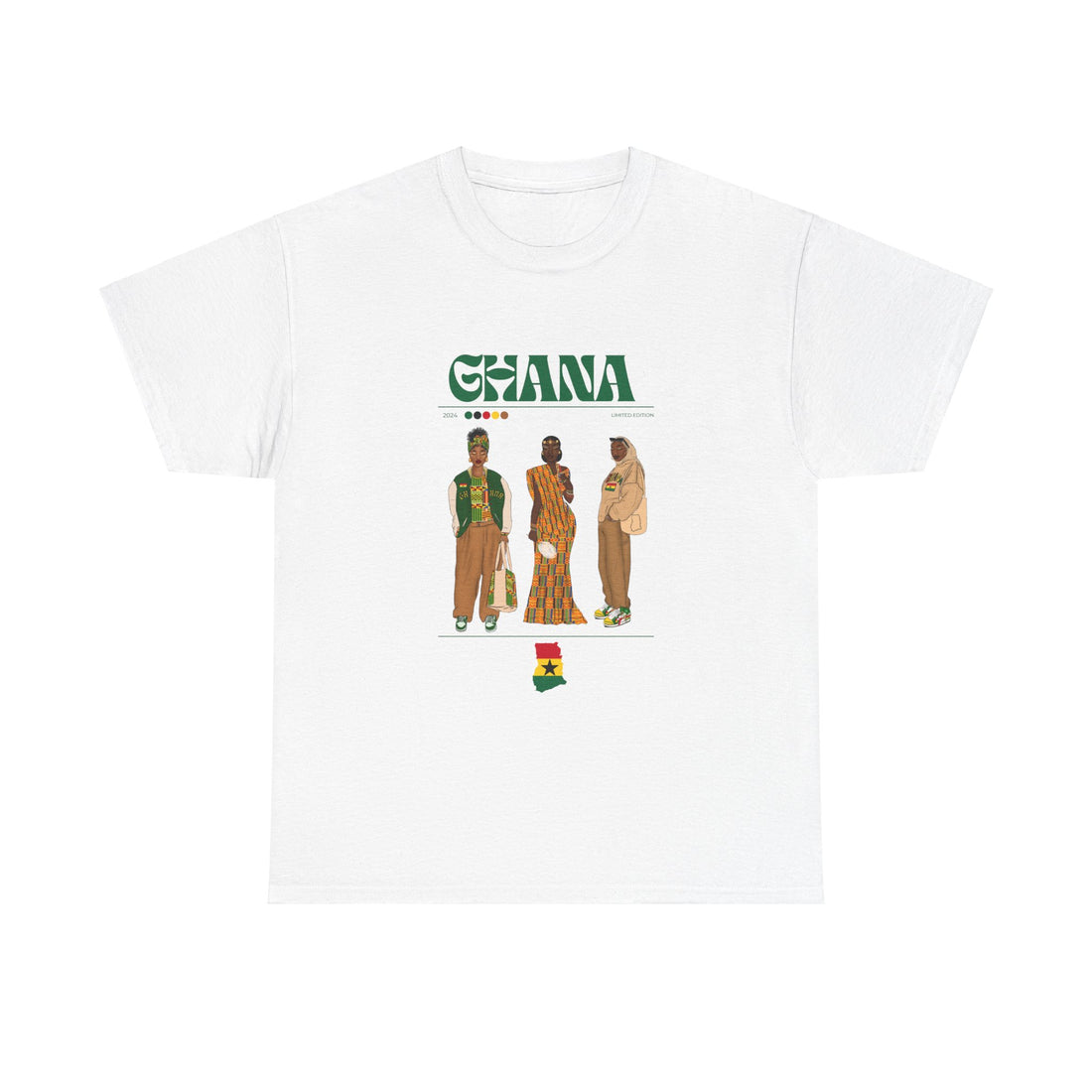 Ghana x Streetwear Series - Unisex Heavy Cotton Tee