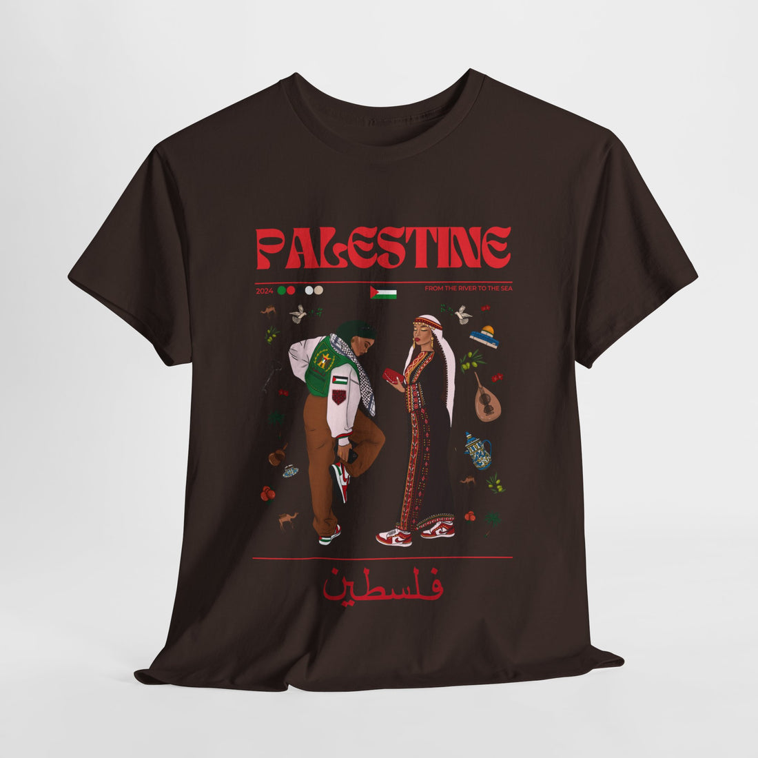 Palestine x Streetwear Series - Unisex Heavy Cotton Tee