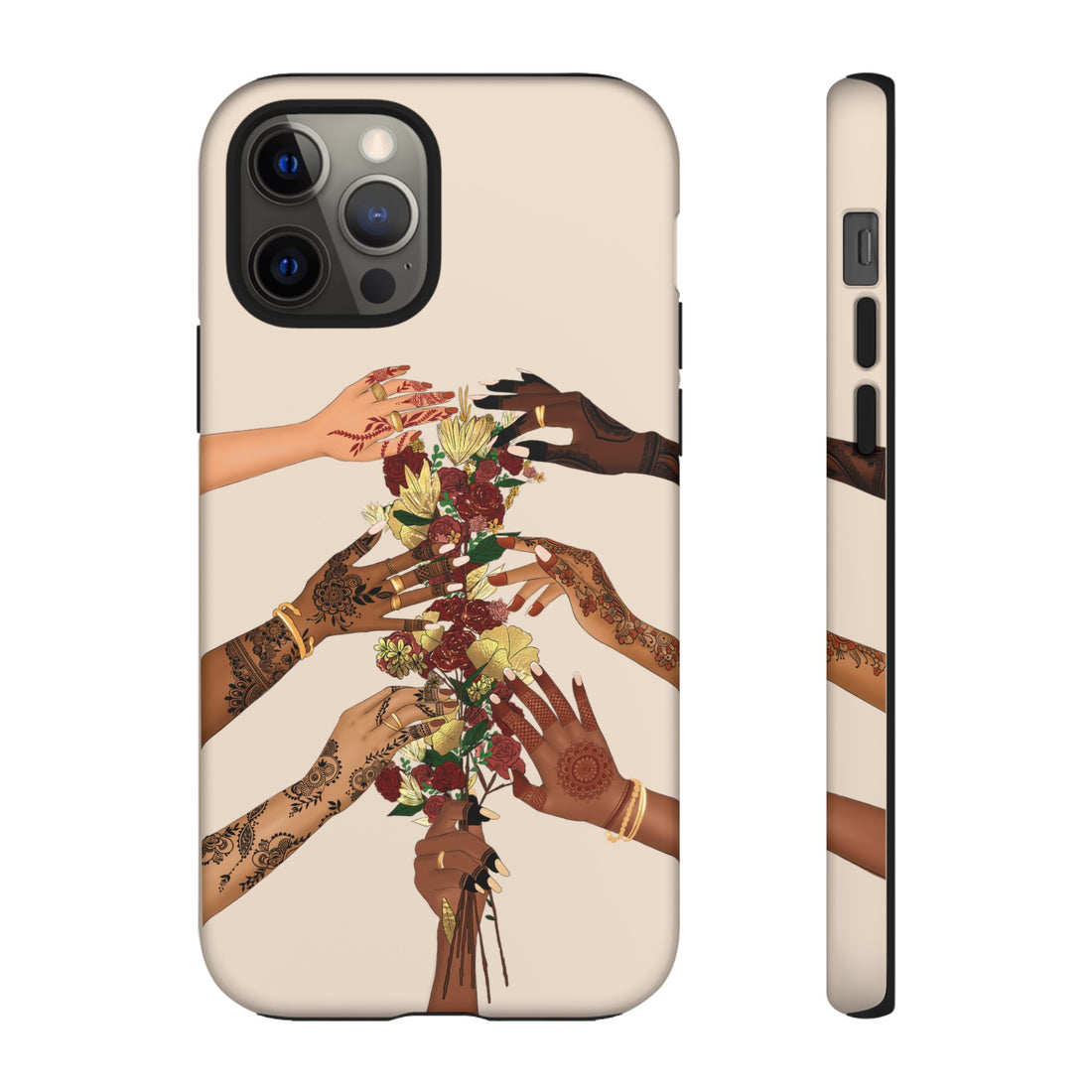 Henna & Flower Hands - Phone Case