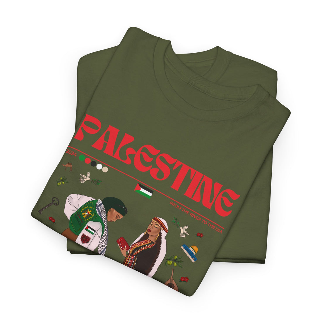 Palestine x Streetwear Series - Unisex Heavy Cotton Tee