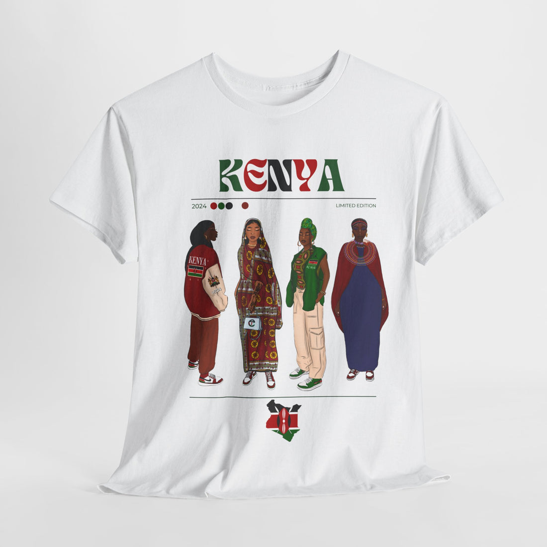 Kenya x Streetwear Series - Unisex Heavy Cotton Tee