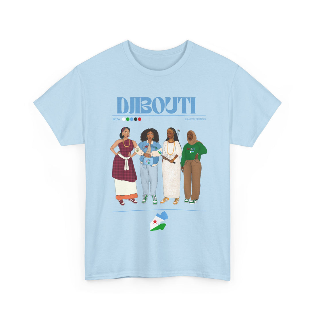 Djibouti x Streetwear Series - Unisex Heavy Cotton Tee