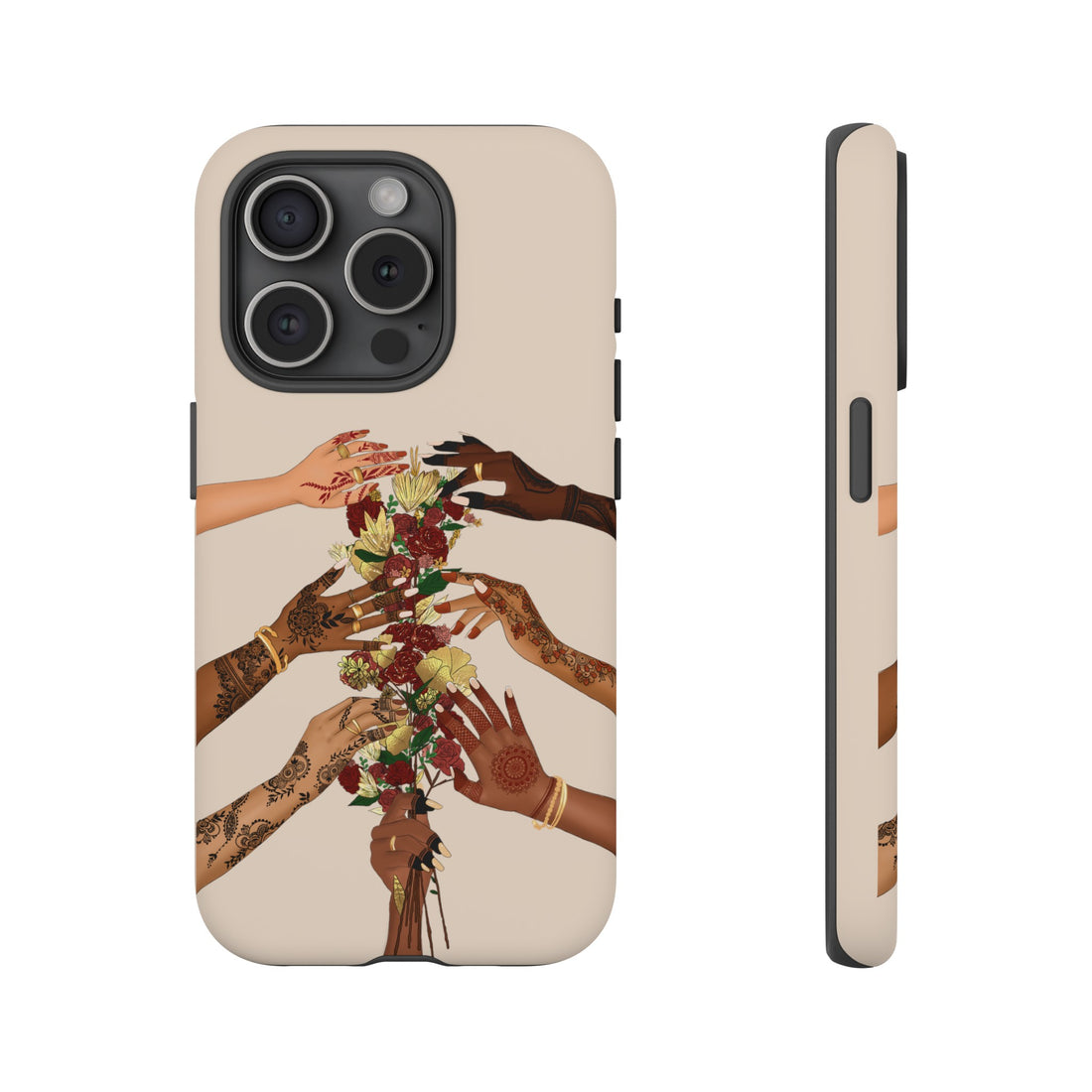 Henna & Flower Hands - Phone Case