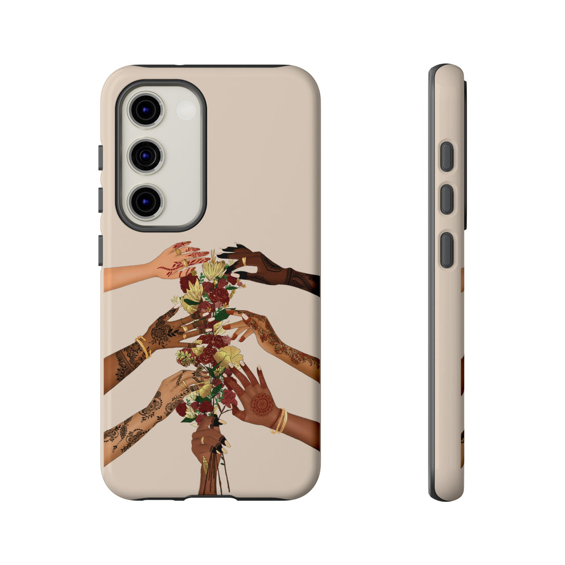 Henna & Flower Hands - Phone Case