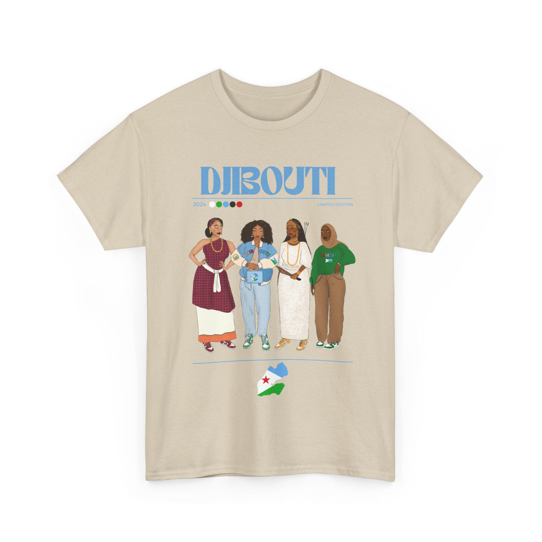 Djibouti x Streetwear Series - Unisex Heavy Cotton Tee